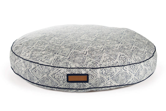 Round Pet Bed in Sapphire Spaniel - Eco4life Clothing and Accessories