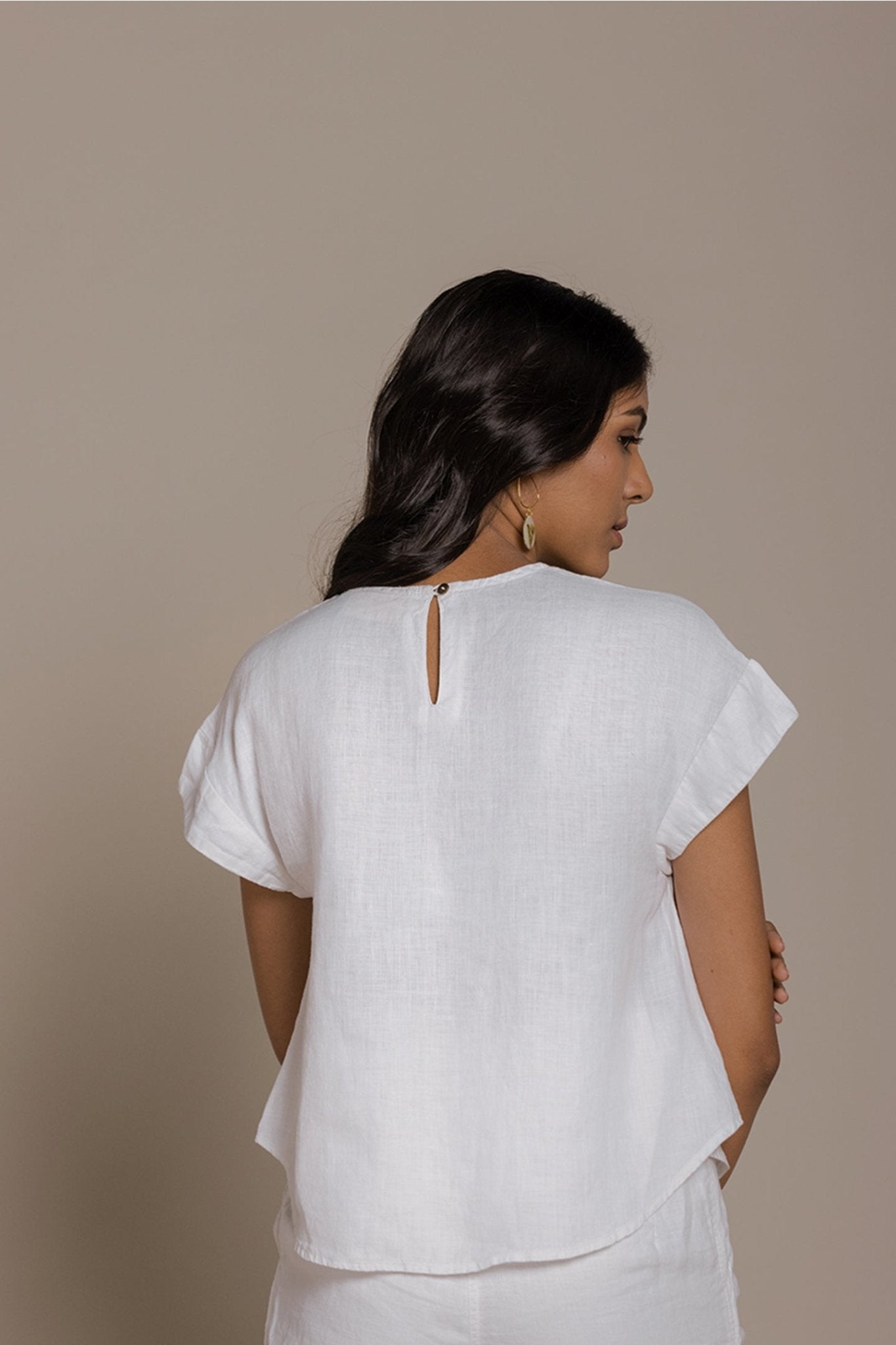 Sandcastle Saturdays Top in White - Eco4life Clothing and Accessories