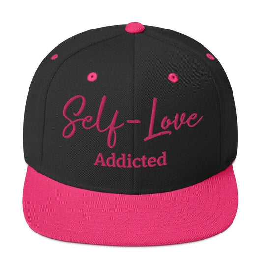 Self Love Addicted Snapback Hat with Embroidery - Eco4life Clothing and Accessories