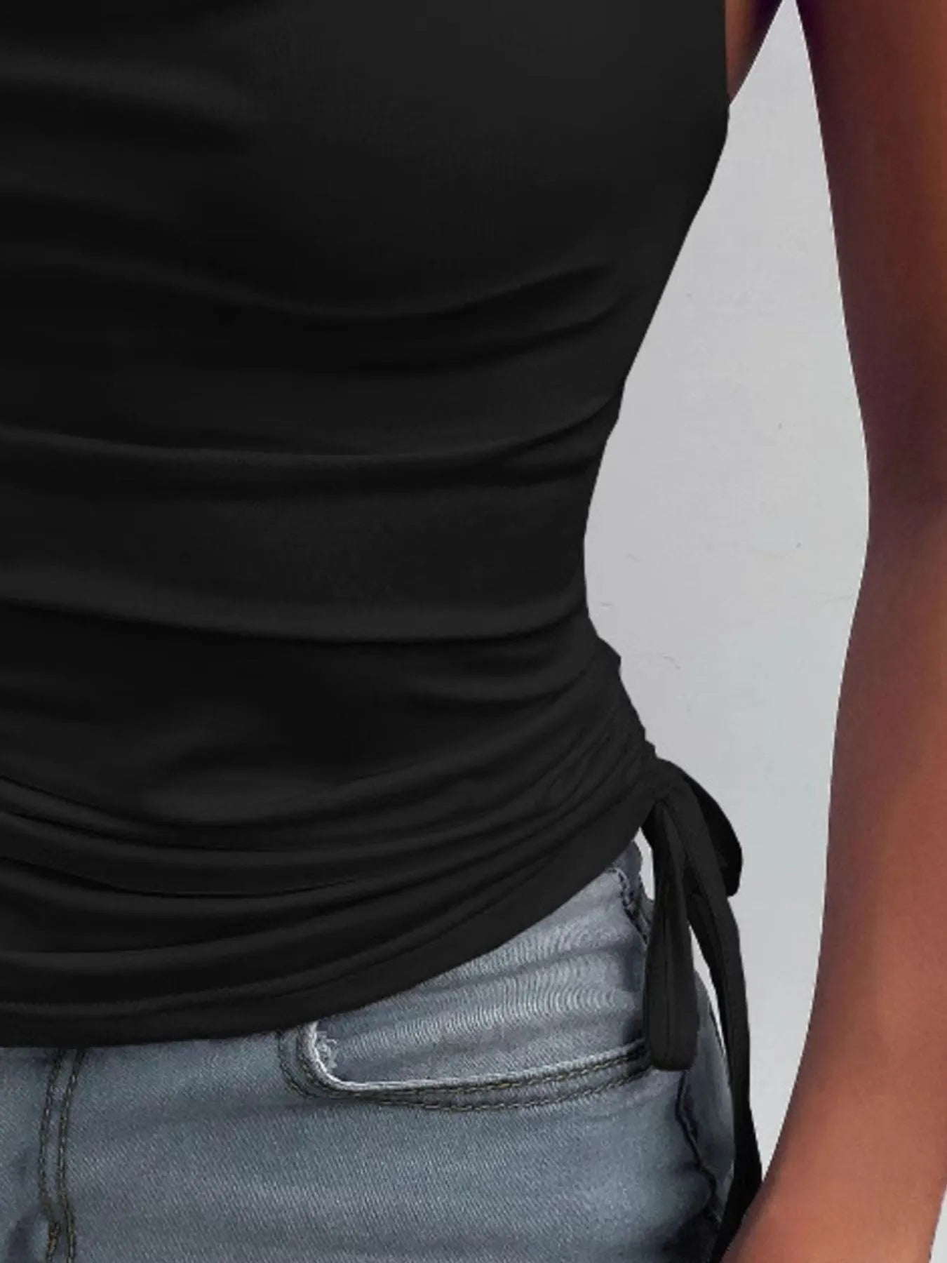 Side Drawstring Ruched Cami - Eco4life Clothing and Accessories