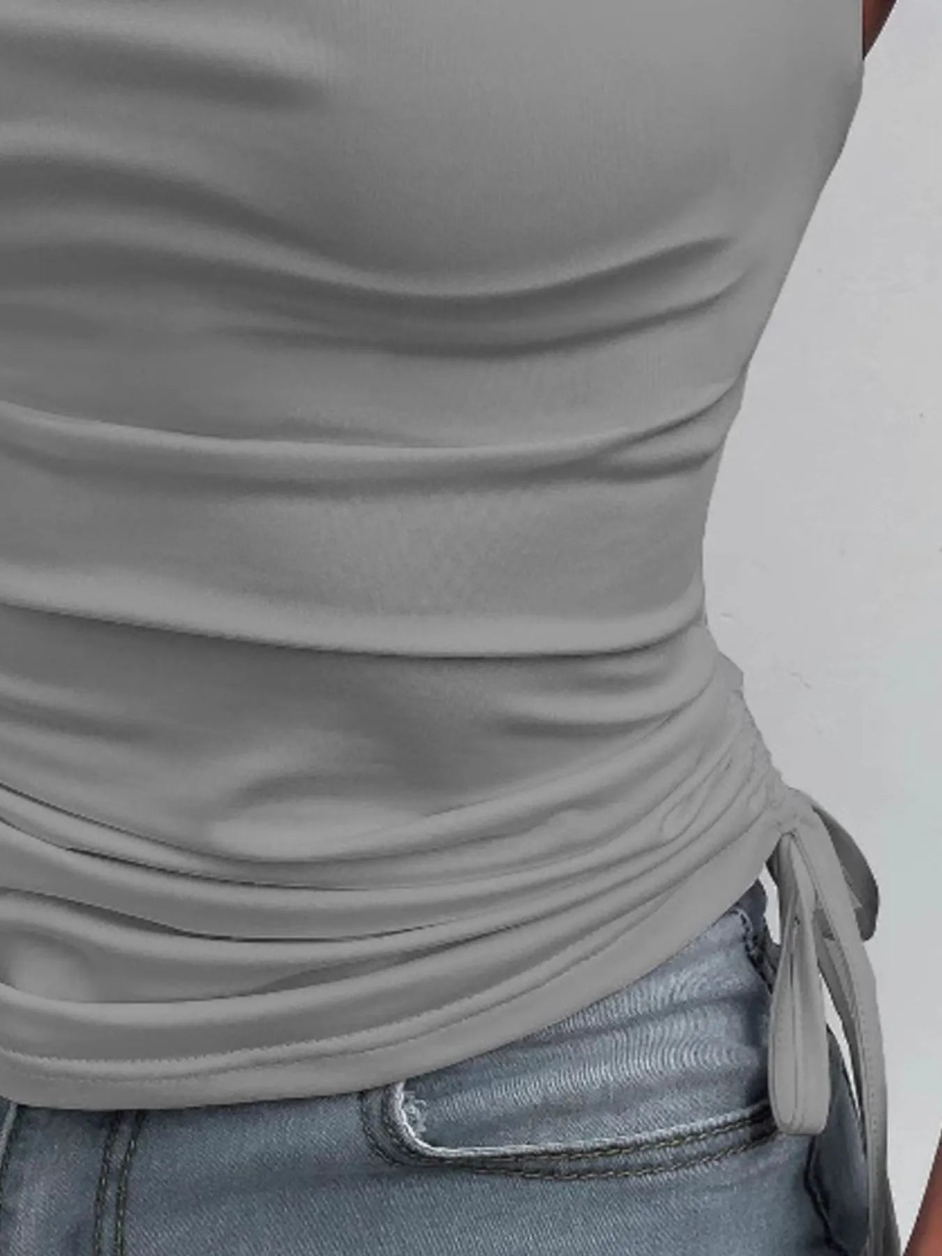 Side Drawstring Ruched Cami - Eco4life Clothing and Accessories