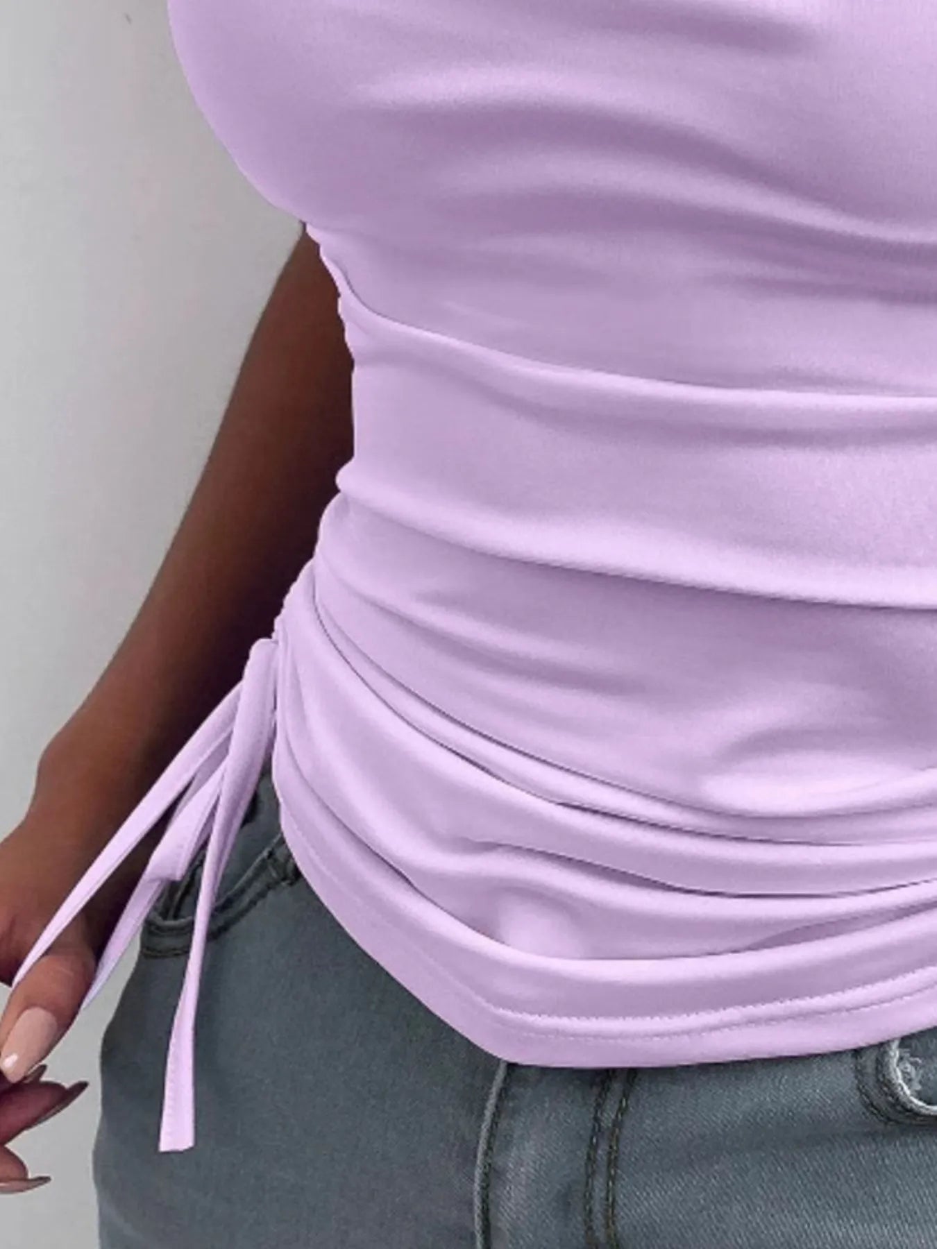 Side Drawstring Ruched Cami - Eco4life Clothing and Accessories