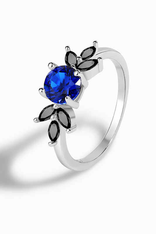 Spinel Zircon Leaf Ring - Eco4life Clothing and Accessories