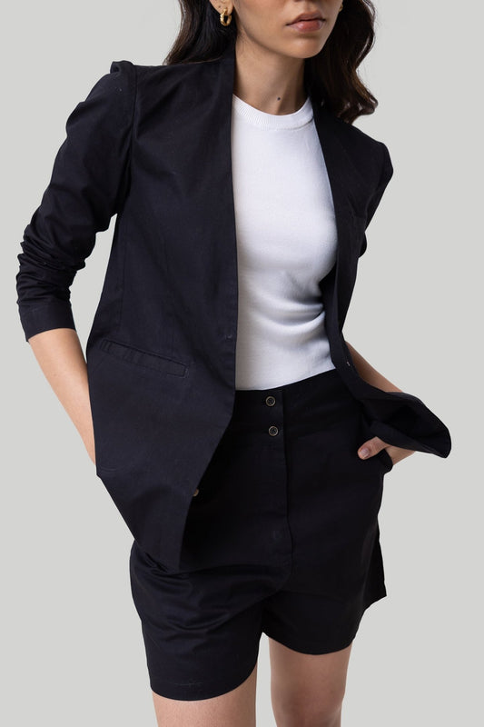 Summer Heat Blazer in Black - Eco4life Clothing and Accessories