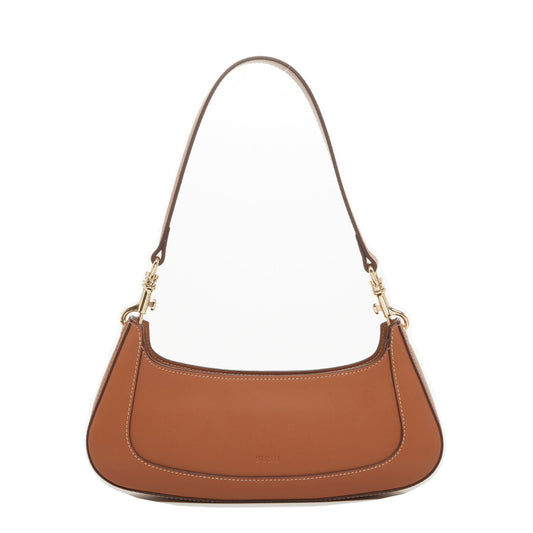 SUSU Leather Baguette Bag Brown Purse 90s Small Shoulder Bag Y2K Underarm Bag Trendy Handbag - Eco4life Clothing and Accessories