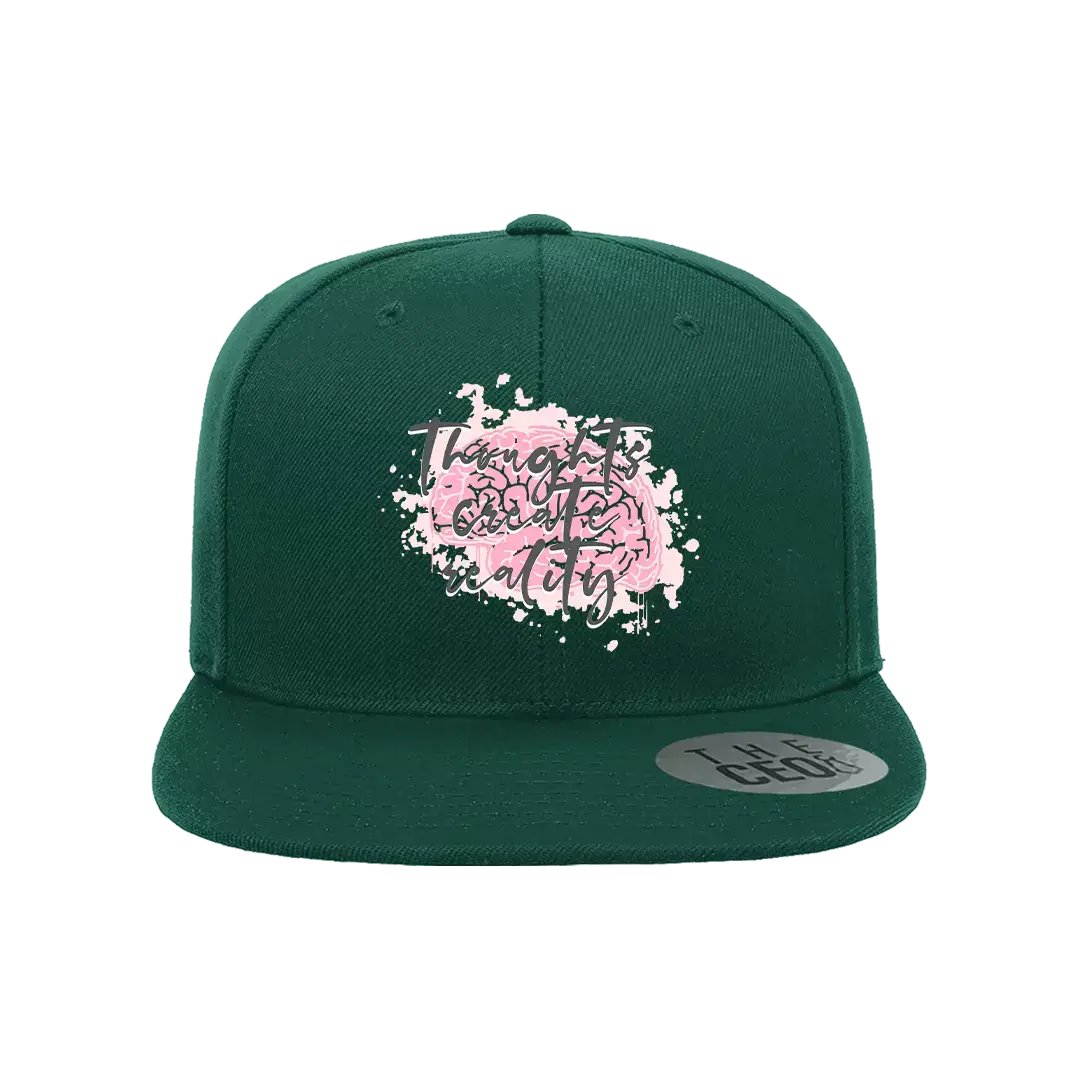 Thoughts Create Reality Embroidered Hat - Eco4life Clothing and Accessories
