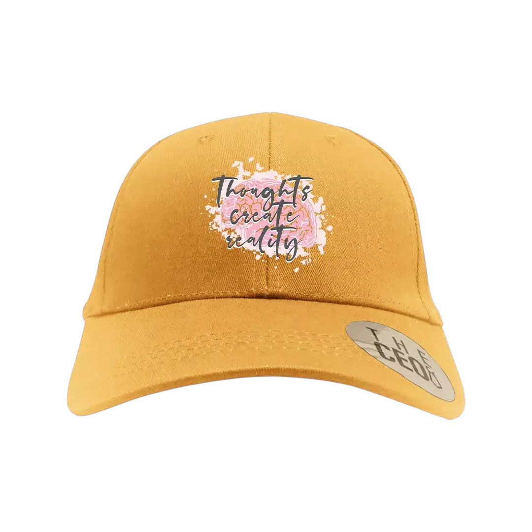 Thoughts Create Reality Embroidered Hat - Eco4life Clothing and Accessories