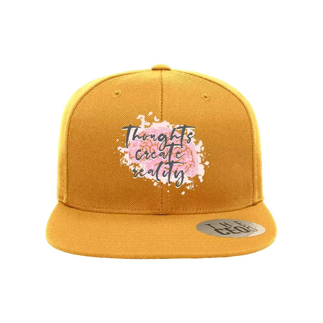 Thoughts Create Reality Embroidered Hat - Eco4life Clothing and Accessories