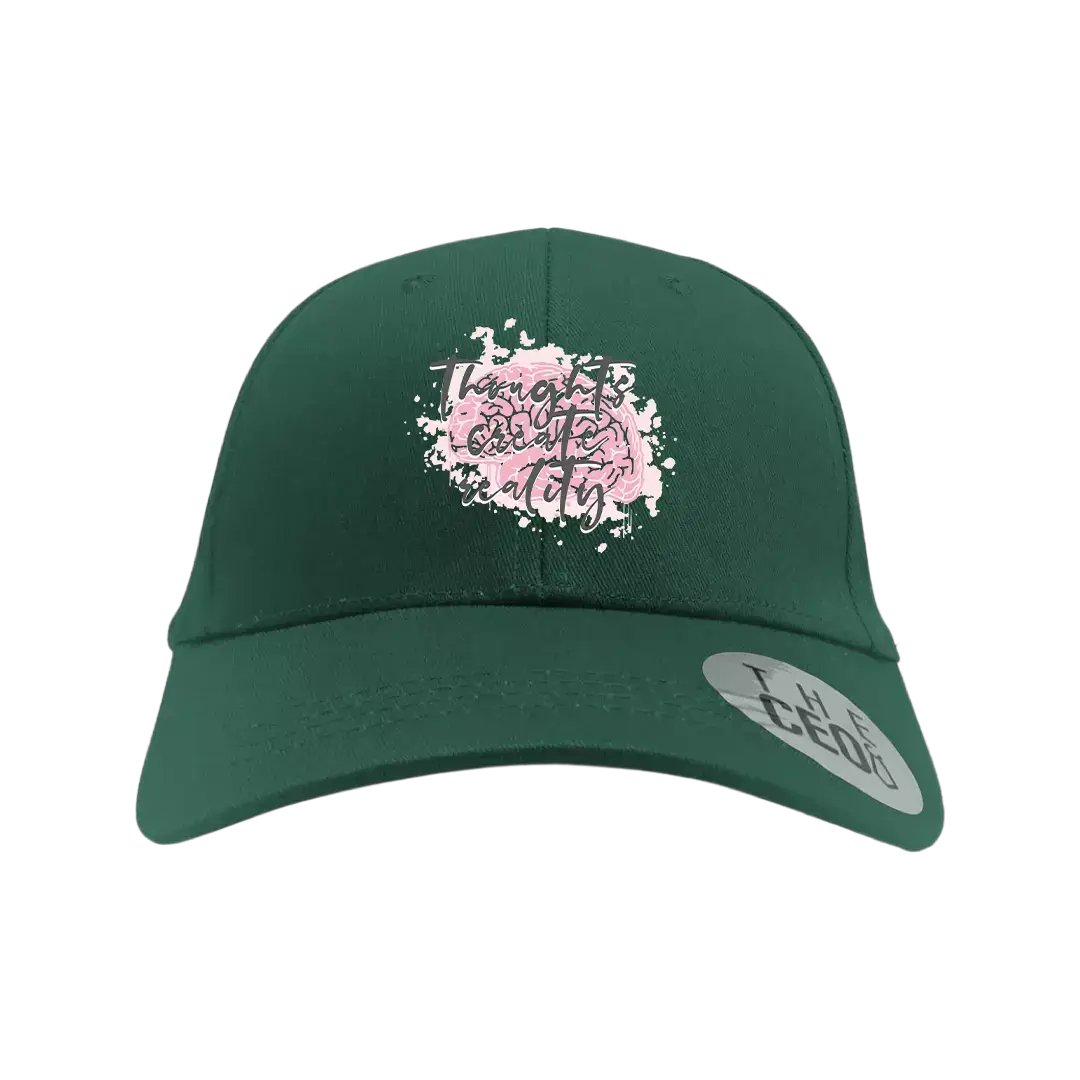 Thoughts Create Reality Embroidered Hat - Eco4life Clothing and Accessories