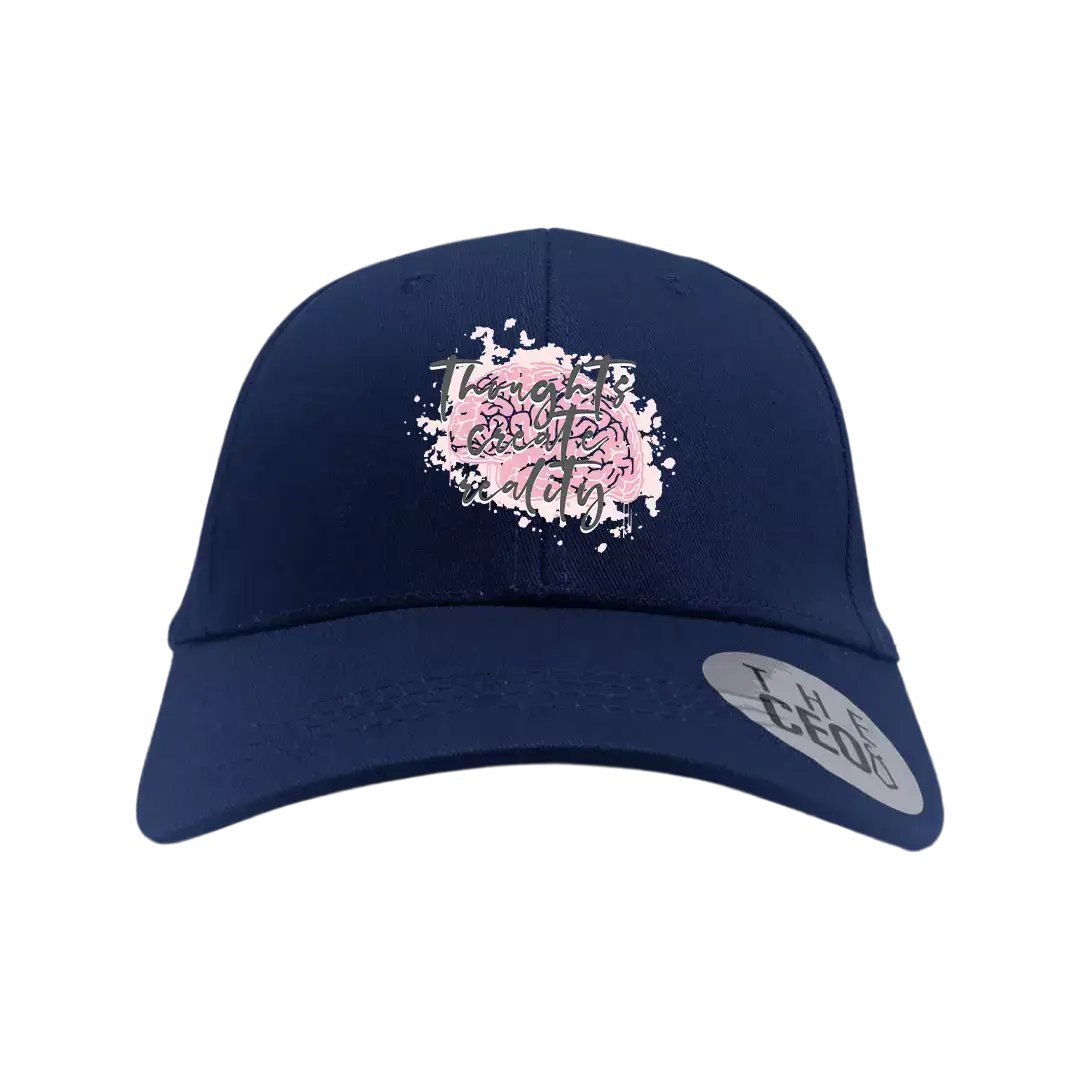 Thoughts Create Reality Embroidered Hat - Eco4life Clothing and Accessories