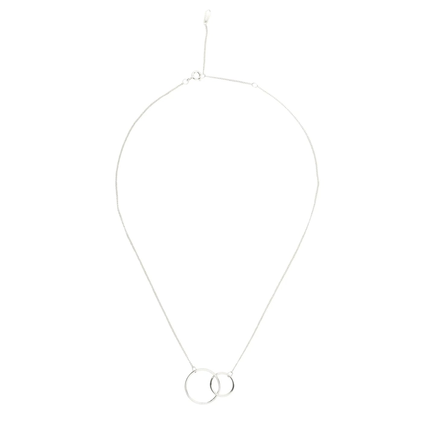 Two Circle Interlocking Pendant Necklace - Eco4life Clothing and Accessories