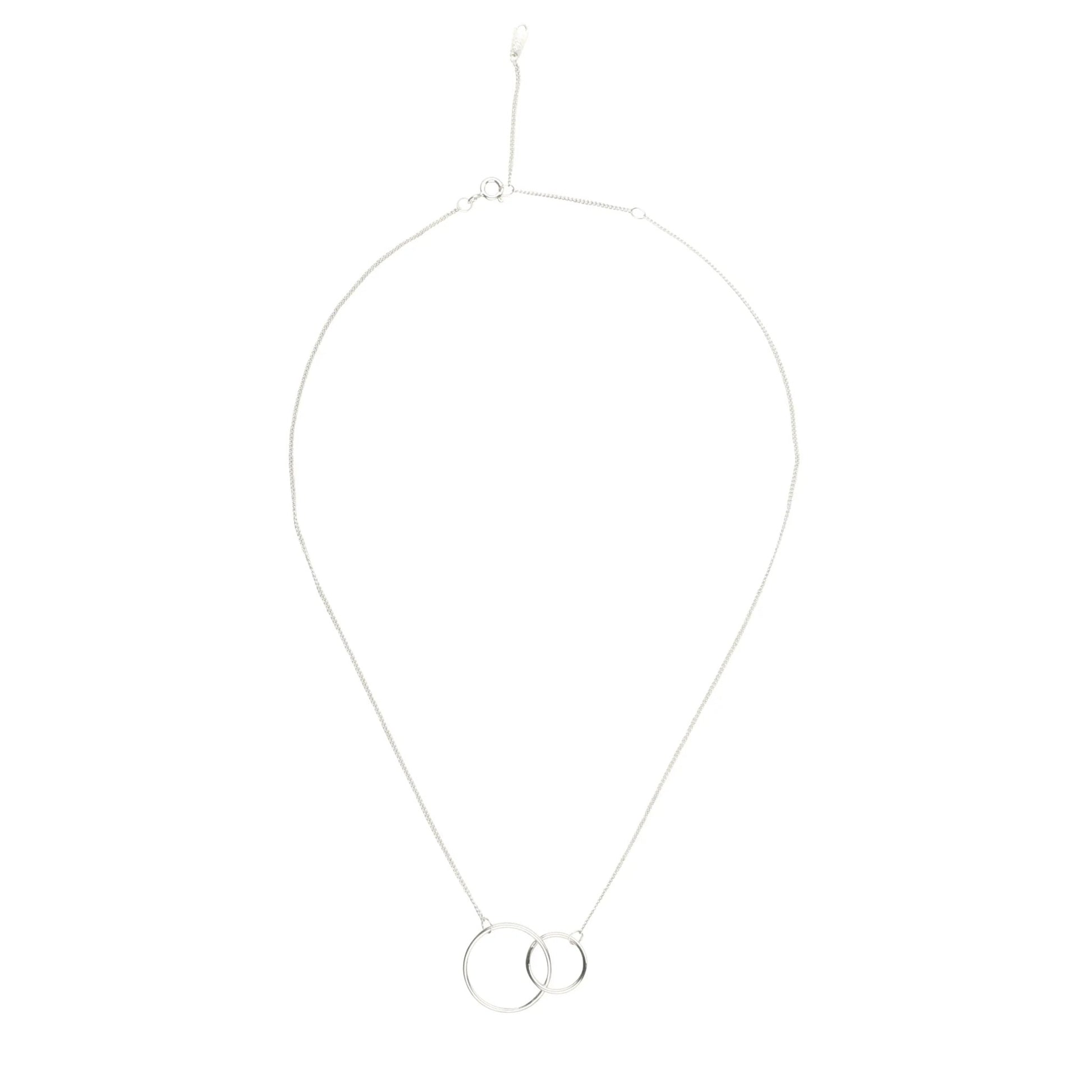 Two Circle Interlocking Pendant Necklace - Eco4life Clothing and Accessories