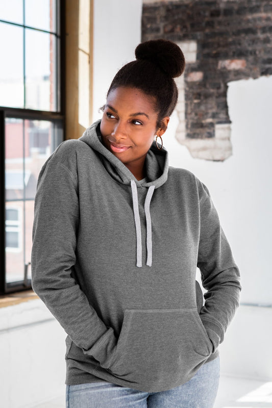Unisex Heathered Fleece Hood - Eco4life Clothing and Accessories