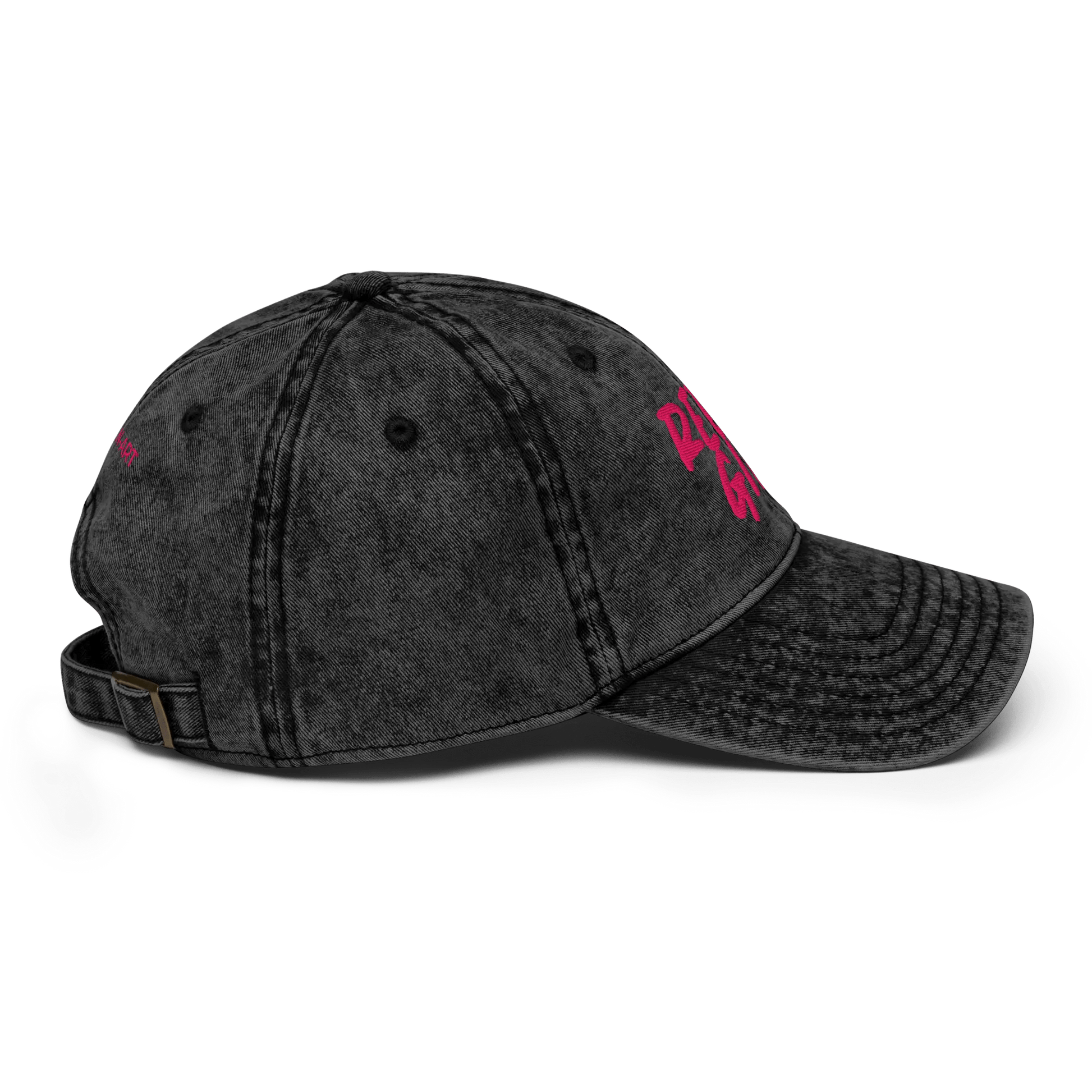 Vintage Cap REBEL GIRL Vintage Cotton Twill Cap - Eco4life Clothing and Accessories