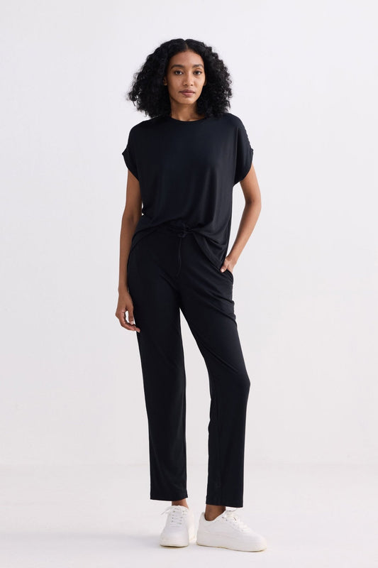 Wide Leg Pant in Black - Eco4life Clothing and Accessories
