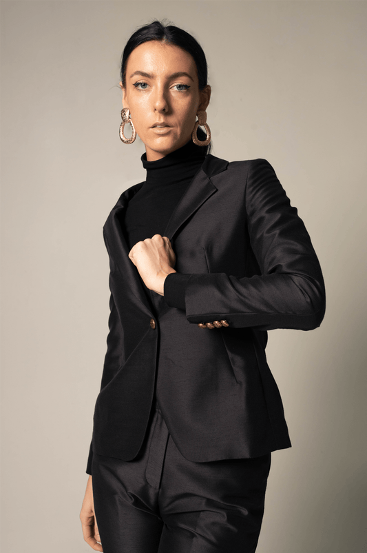 Women's Blazer/Suit in Black - Eco4life Clothing and Accessories