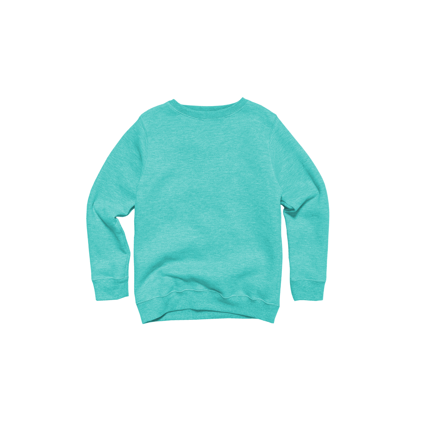 Youth Heathered Fleece Crew - Eco4life Clothing and Accessories
