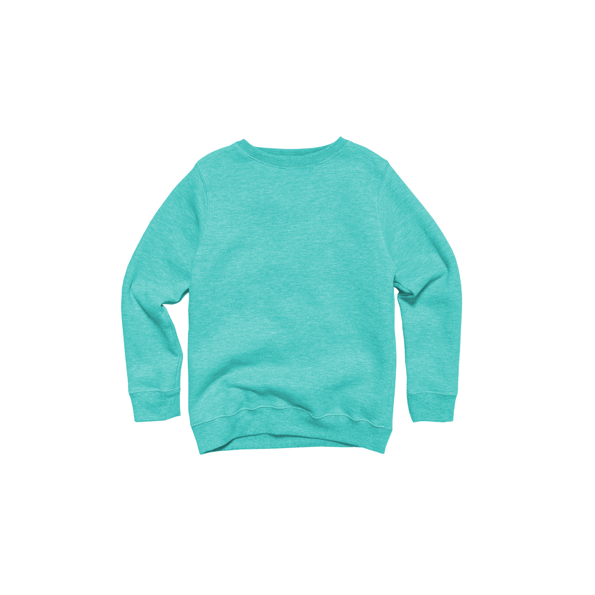 Youth Heathered Fleece Crew - Eco4life Clothing and Accessories